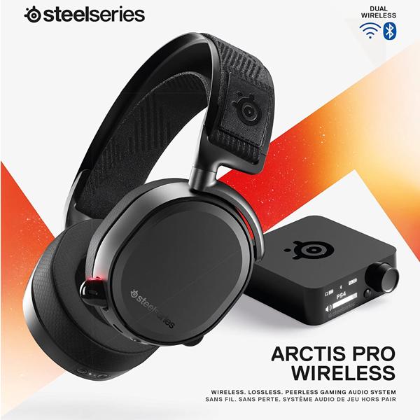 headset gaming and steelseries transmitter