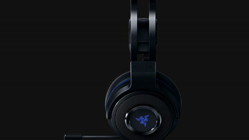 headset black background